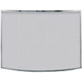 UniFlame Single Panel Curved Pewter Finish Screen 1 thumbnail image