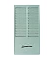 PaperCloud Time Card Rack, 24 Pockets, 16.4"H x 8.2"W x 1.4"D, Gray, PCTCR24