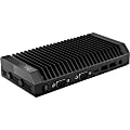 Lenovo ThinkCentre M90n-1 IoT 11AK - Nano - Celeron 4205U / 1.8 GHz - RAM 4 GB - SSD 256 GB - TCG Opal Encryption, NVMe - UHD Graphics 610 - - Win 10 Pro 64-bit - black (bottom), iron gray (top cover), black (mid bezel) - with External I/O Box