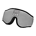 iLive Lights Out Bluetooth® Sleep Mask Headphones With Speakerphone, 4-1/8”H x 1”W x 17-1/8”D, Gray
