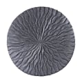 Zuo Modern Round Wave Plaque, Small, Dark Gray