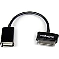 StarTech.com USB OTG Adapter Cable for Samsung Galaxy Tab™ - 6" Proprietary/USB Data Transfer Cable for Keyboard, Mouse - First End: 1 x Proprietary Connector Male - Second End: 1 x Type A Female USB - Shielding - Black - 1 Pack 1 thumbnail image