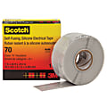 3M™ 70 Silicone Rubber Electrical Tape, 1" Core, 1" x 30', Blue 1 thumbnail image