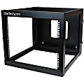 StarTech.com 8U 22in Depth Hinged Open Frame Wallmount Server Rack 1 thumbnail image