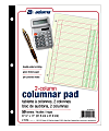 Adams® Analysis Pad, 8 1/2" x 11", 100 Pages (50 Sheets), 2 Columns, Green 1 thumbnail image