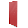Ghent Aria Low-Profile Magnetic Glass Whiteboard, 60" x 48", Rose