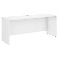 Bush Business Furniture Studio C 72"W Credenza Computer Desk, White, Standard Delivery