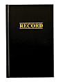 Adams® Record Book, 9 3/8" x 6", 200 Pages (100 Sheets), Black 1 thumbnail image
