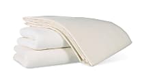 Medline Bath Blankets, 70" x 90", 1.4 Lb, Unbleached, Pack Of 2
