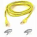 Belkin Cat5e Patch Cable - RJ-45 Male Network - RJ-45 Male Network - 7ft - Yellow
