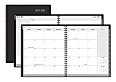 Office Depot® Brand 18-Month Academic Planner, 9" x 11", 30% Recycled, Black, July 2021 to December 2022, ODUS2033-014 1 thumbnail image