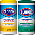 Clorox Disinfecting Wipes Value Pack, Bleach-Free Cleaning Wipes - Wipe - Fresh, Citrus Blend Scent - 75 / Tub - 240 / Bundle - White