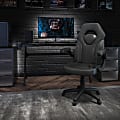 Flash Furniture X10 Ergonomic LeatherSoft™ Faux Leather High-Back Racing Gaming Chair With Flip-Up Arms, Black 1 thumbnail image
