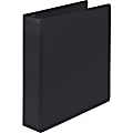 Samsill® Earth's Choice Label Holder 3-Ring Binder, 2" D-Rings, Black 1 thumbnail image