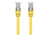 Belkin - Patch cable - RJ-45 (M) to RJ-45 (M) - 4 ft - UTP - CAT 5e - molded, snagless - yellow - for Omniview SMB 1x16, SMB 1x8; OmniView IP 5000HQ; OmniView SMB CAT5 KVM Switch