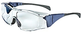 Ambient OTG Eyewear, Clear Polycarbonate Hard Coat Lenses, Large Blue Frame