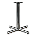 HON® Single-Column 65% Recycled Table Base For 30" And 36" Diameter Tops, Chrome
