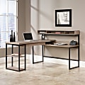 Sauder® Transit 61"W Multi-Tiered L-Shaped Corner Desk, Salted Oak