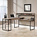 Sauder® Transit 61"W Multi-Tiered L-Shaped Corner Desk, Salted Oak 1 thumbnail image