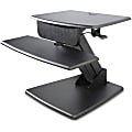 Kantek Desktop Sit-to-Stand Computer Workstation, 25 lb Load Capacity, 22"H x 26.75"W x 23.50"D, Desktop, Black 1 thumbnail image