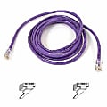 Belkin Cat5e Patch Cable - RJ-45 Male - RJ-45 Male - 3ft - Purple 1 thumbnail image