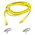 Belkin Cat5e Cable - RJ-45 Male - RJ-45 Male - 1ft - Yellow 1 thumbnail image