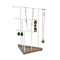 Honey Can Do 3-Tier Metal Wire Jewelry Stand, 13" x 5", White 1 thumbnail image