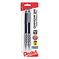 Pentel® Graph Gear 800™ Mechanical Pencil, 0.5mm, #2 Lead, Black Barrel, Pack Of 2