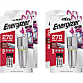 Energizer Vision HD Compact Flashlight - LED - 270 lm Lumen - 3 x AA - Battery - Metal, Alloy - Chrome - 4 / Carton 1 thumbnail image