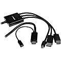 StarTech.com 2m 6 ft HDMI, DisplayPort or Mini DisplayPort to HDMI Converter Cable - HDMI, DP or Mini DP to HDMI Adapter - DPMDPHD2HD 1 thumbnail image
