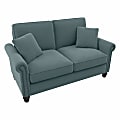 Bush® Furniture Coventry 61"W Loveseat, Turkish Blue Herringbone, Standard Delivery 1 thumbnail image