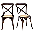 Eurostyle Neyo Side Chairs, Natural/Walnut, Set Of 2 Chairs 1 thumbnail image