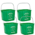 Alpine Cleaning Buckets, 8 Qt, Green, Pack Of 4 Buckets 1 thumbnail image