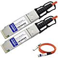 AddOn Arista Networks Compatible TAA Compliant 100GBase-AOC QSFP28 to QSFP28 Active Optical Cable (850nm, MMF, 3m)