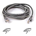 Belkin Cat6 Patch Cable - RJ-45 Male Network - RJ-45 Male Network - 10ft - Gray