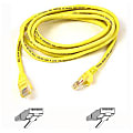 Belkin Cat6 UTP Patch Cable - RJ-45 Male - RJ-45 Male - 25ft - Yellow