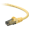 Belkin Cat. 6 UTP Patch Cable - RJ-45 Male - RJ-45 Male - 50ft - Yellow 1 thumbnail image