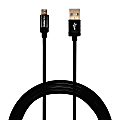 Duracell® Sync & Charge Cable, Micro USB, 10', Black, LE2292