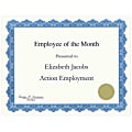 Geographics® 30% Recycled Blank Parchment Certificates, 8 1/2" x 11", Optima Blue, Pack Of 25 1 thumbnail image