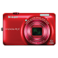 Nikon® Coolpix® S6300 16.0-Megapixel Digital Camera, Red 1 thumbnail image