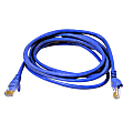 Belkin - Patch cable - RJ-45 (M) to RJ-45 (M) - 10 ft - UTP - CAT 6 - molded - blue