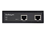 StarTech.com Industrial Gigabit PoE Injector - High Speed 90W 802.3bt PoE++ 48V-56VDC Ultra Power Over Ethernet/UPoE Injector -40C to +75C 1 thumbnail image