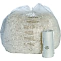 SKILCRAFT Shredder Bags, 24" x 26", 10 Gallons, Clear, 50 Bags Per Roll, Set Of 2 Rolls, (AbilityOne 8105-01-557-4975)