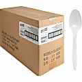 Genuine Joe Individually Wrapped Spoon - 1 Piece(s) - Spoon - 1 x Spoon - Disposable - White - 1000 / Carton 1 thumbnail image