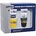 Hunter® NCAA Shot Glass Collector Set, 2 Oz, Louisiana State (LSU) Tigers, Pack Of 4