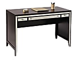 See Jane Work Vivien Mirrored Desk, 30"H x 47 1/4"W x 23 1/8"D, Espresso