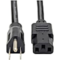 Tripp Lite NEMA 5-15P To IEC-320-C13 Heavy-Duty Computer Power Cord, 3', P007-003 1 thumbnail image