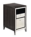 See Jane Work Vivien Laminate Mirrored File Cabinet, 2-Drawers, 30"H x 18"W x 23 1/4"D, Espresso