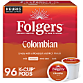 Folgers Colombian Coffee Keurig Single Serve K-Cup Pods, Medium-Dark Roast, 24 Pods Per Pack, Case Of 4 Packs 1 thumbnail image