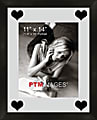 PTM Images Photo Frame, Hearts, 13"H x 1 1/4"W x 16"D, Black 1 thumbnail image